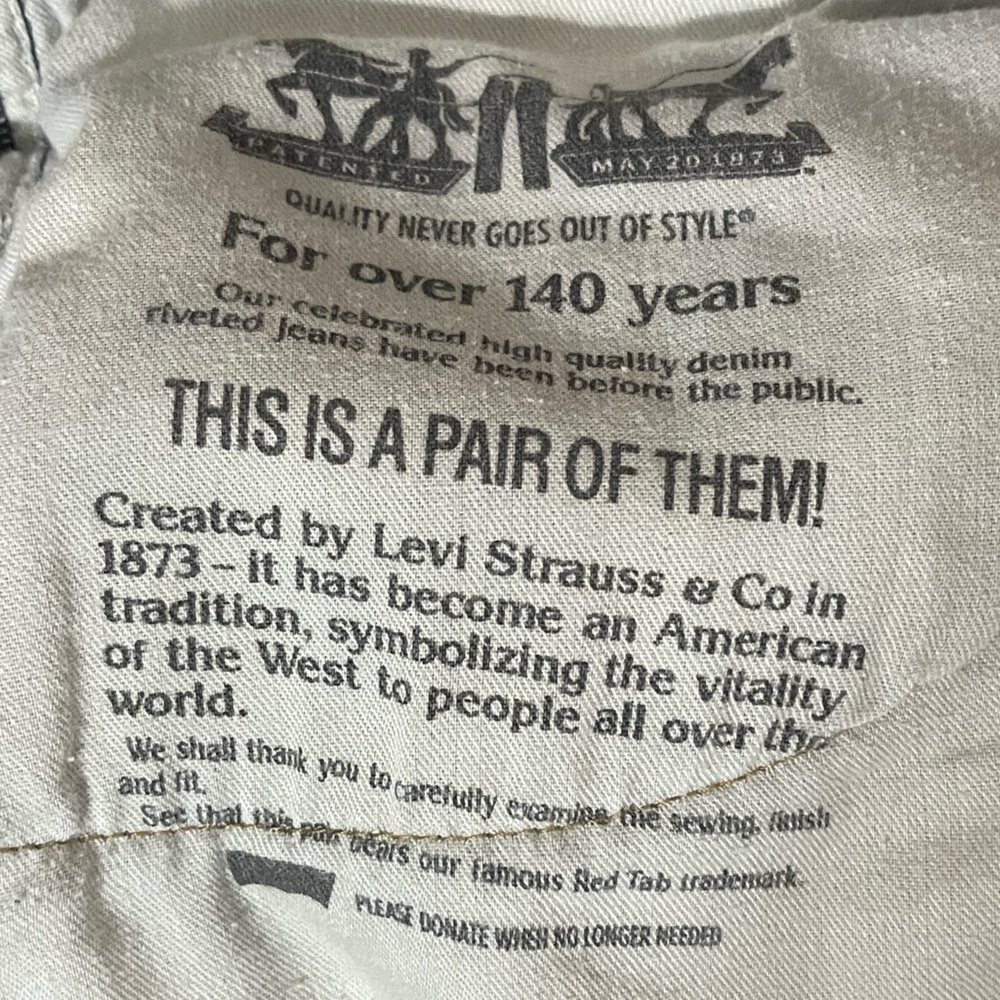 Men’s Levi Strauss & CO. 569 Blue Jeans - Picture 4 of 7